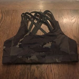 Lululemon Rare Camo Print Sports Bra